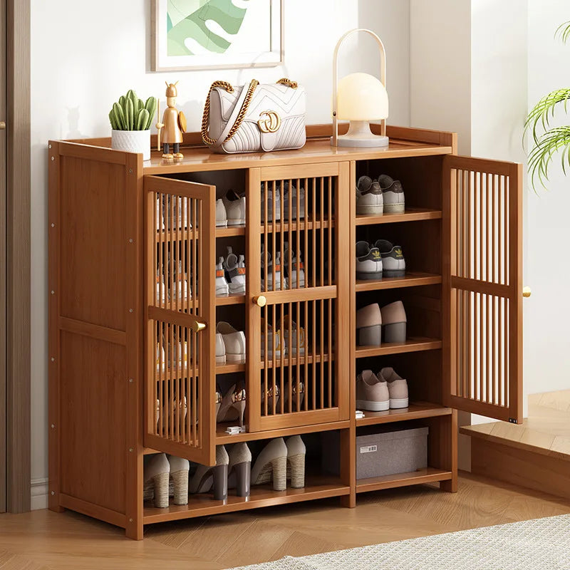 Shoe cabinet for home use, doorstep storage cabinet, wall facing hallway, indoor entrance, rental room, multi-layer shoe rack