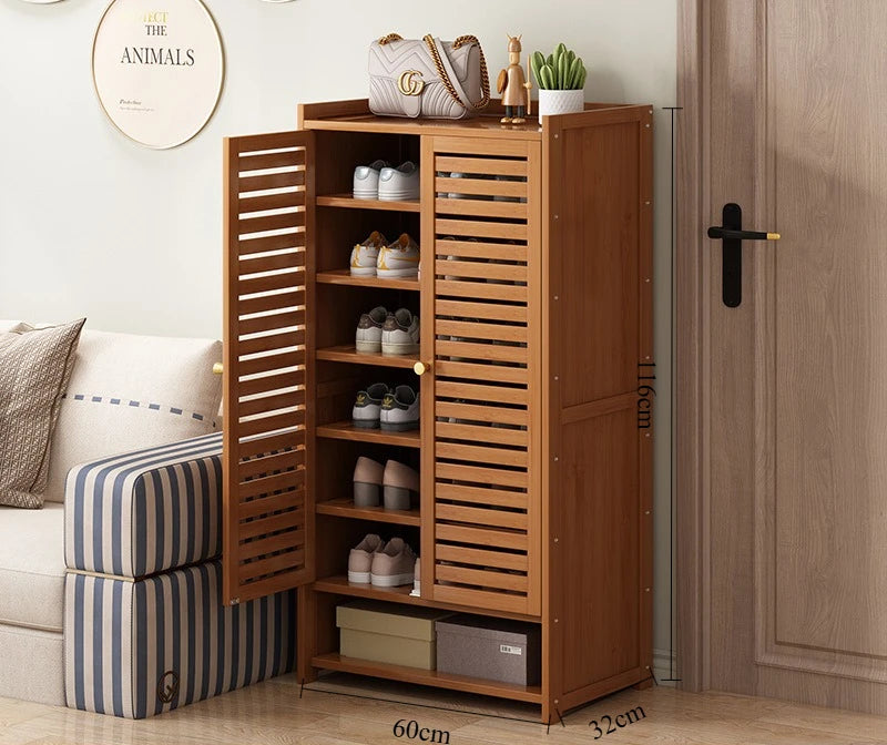 Shoe cabinet for home use, doorstep storage cabinet, wall facing hallway, indoor entrance, rental room, multi-layer shoe rack
