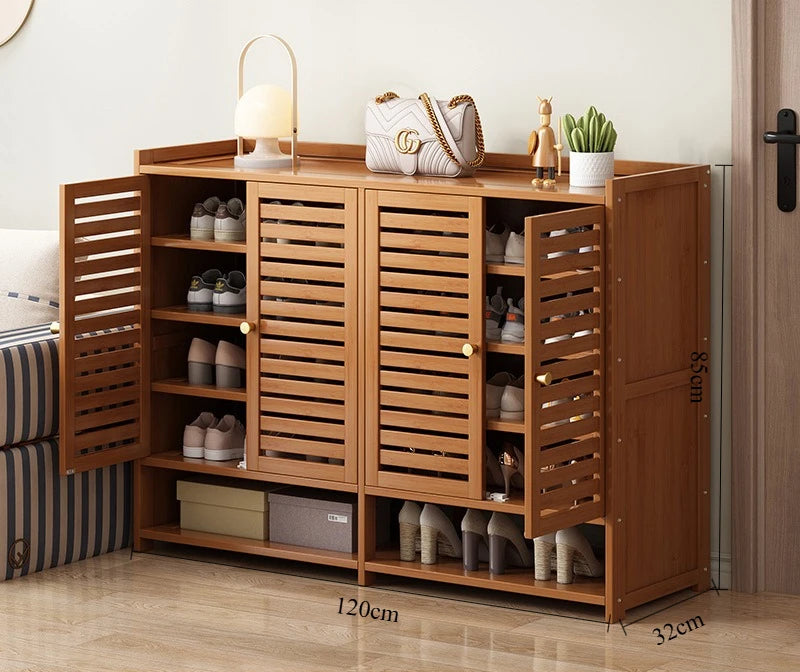 Shoe cabinet for home use, doorstep storage cabinet, wall facing hallway, indoor entrance, rental room, multi-layer shoe rack