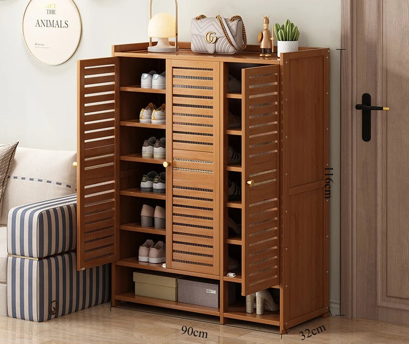 Shoe cabinet for home use, doorstep storage cabinet, wall facing hallway, indoor entrance, rental room, multi-layer shoe rack