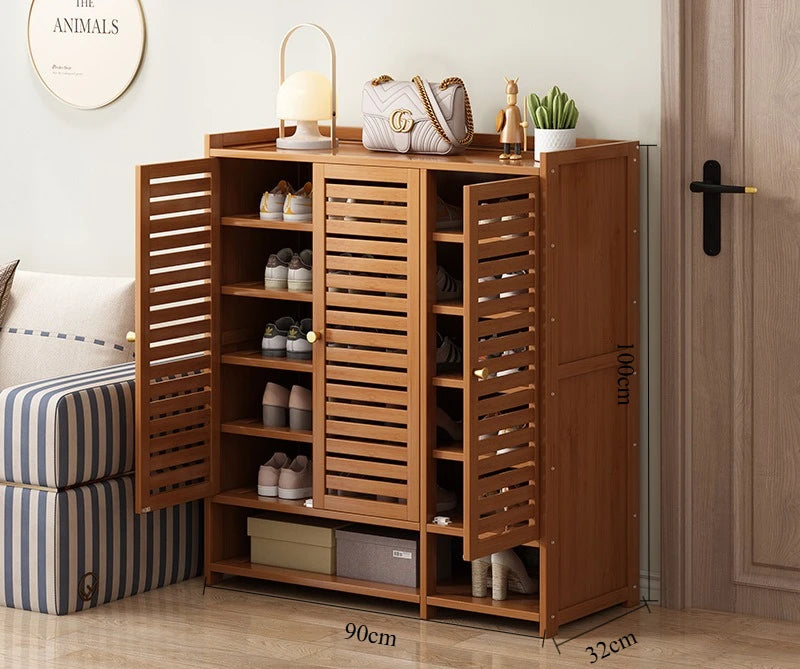 Shoe cabinet for home use, doorstep storage cabinet, wall facing hallway, indoor entrance, rental room, multi-layer shoe rack